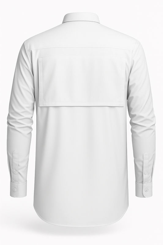 Camisa Tipo Columbia ref. Táctica - Blanco Manga Larga