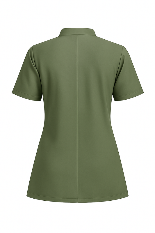 Conjunto Camarera Stretch Antimanchas - Verde Oliva