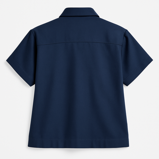 Camisa Mujer Kimono Ligera y Fresca - Azul Oscuro