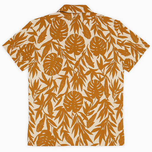 Camisa Resort Safari Sports SEC - Estampado Café