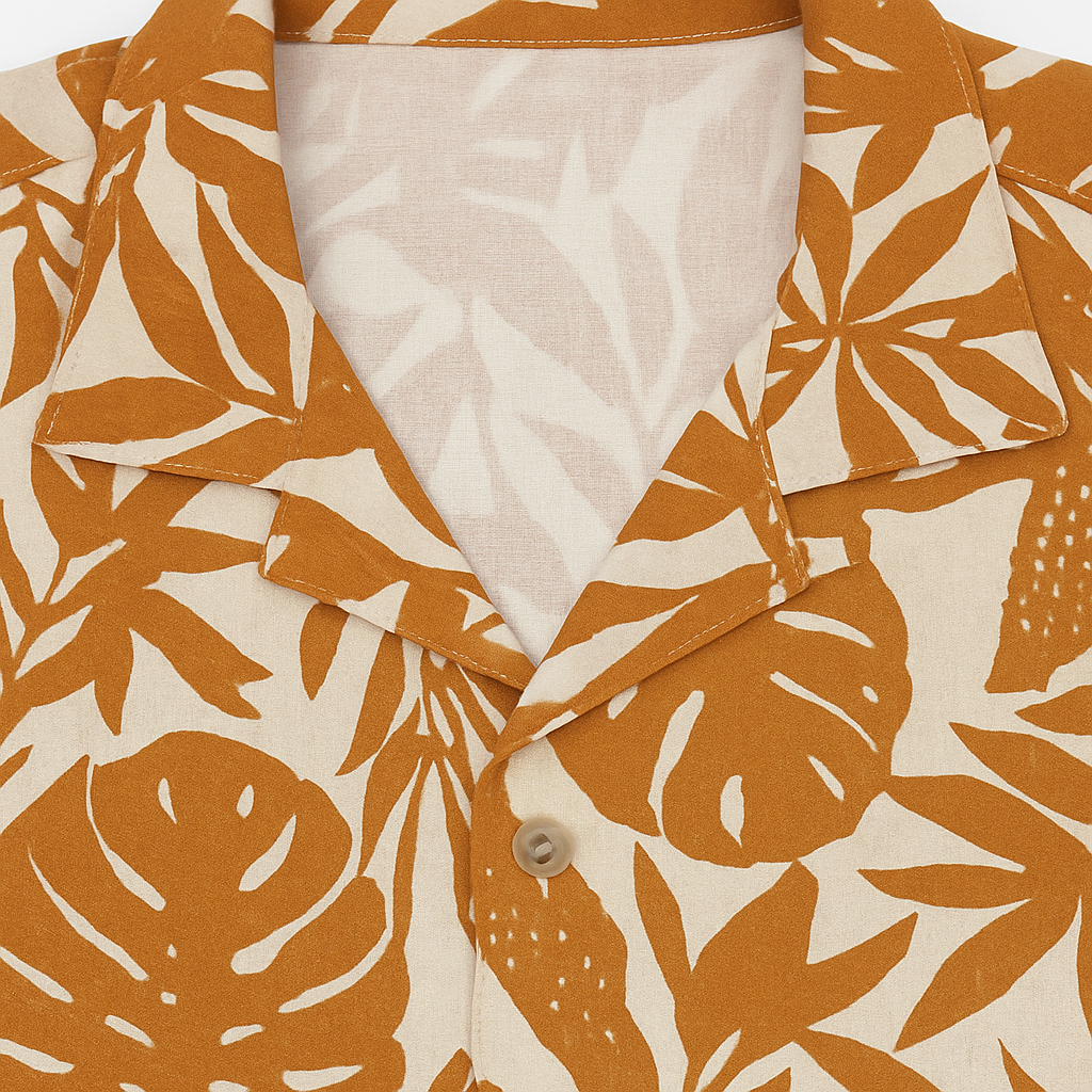 Camisa Resort Safari Sports SEC - Estampado Café