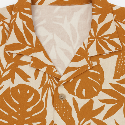 Camisa Resort Safari Sports SEC - Estampado Café