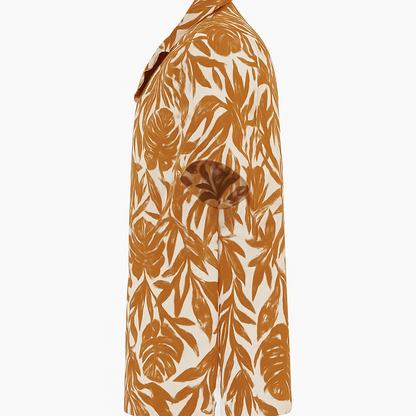 Camisa Resort Safari Sports SEC - Estampado Café